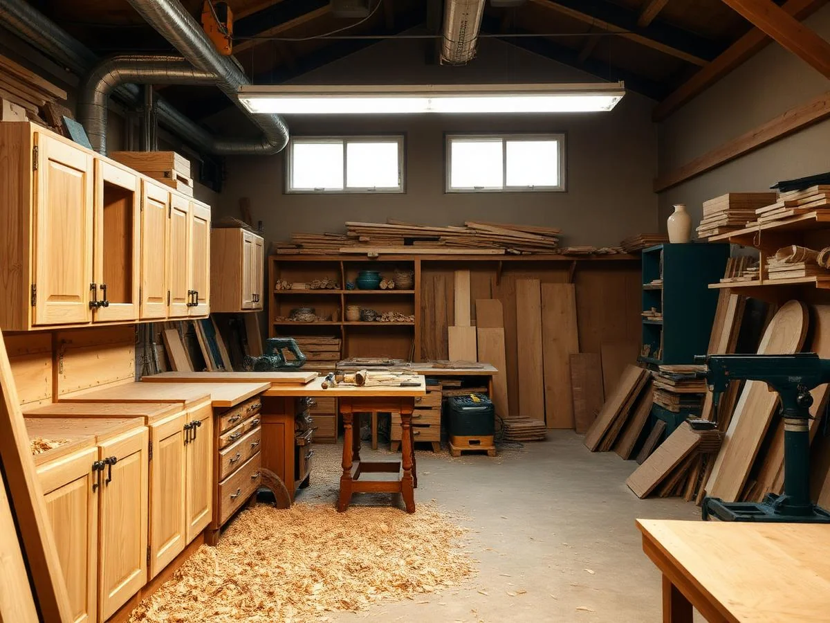 Cabinet workshop in Haleyville, Alabama